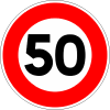 50 speed limit france